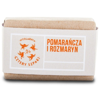 CZTERY SZPAKI MYDŁO NATURALNE POMARAŃCZA I ROZMARYN